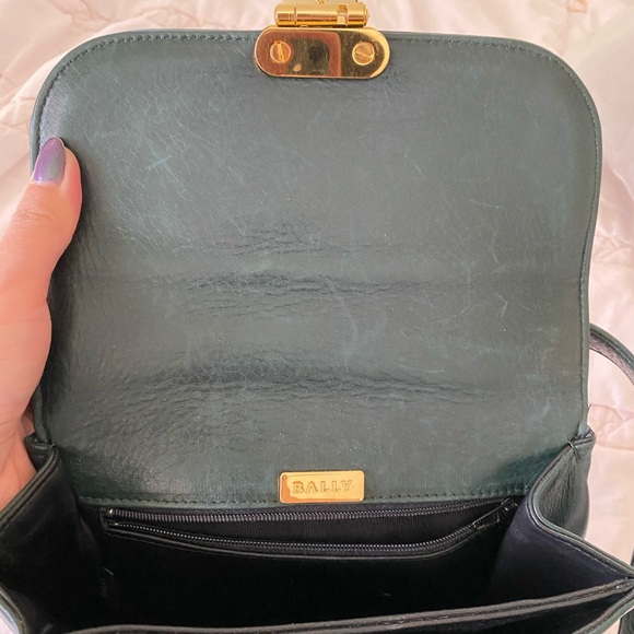 Bally Green Leather Crossbody Bag - Picture 7 of 7
